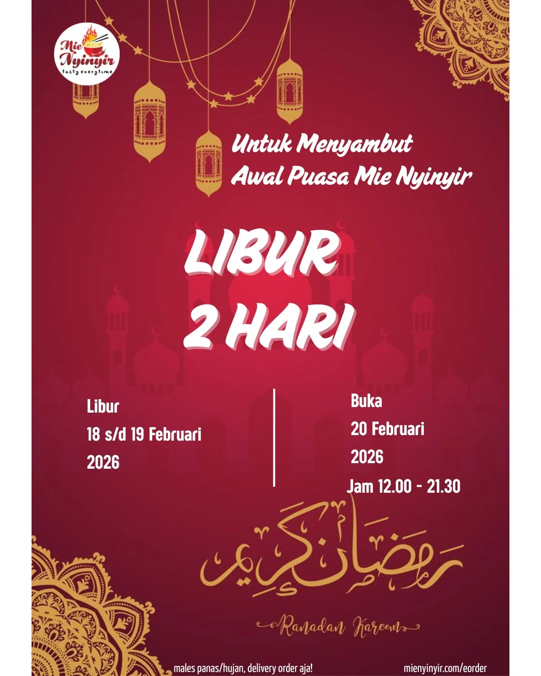 Jadwal Operasional Khusus Sambut Ramadan 2026